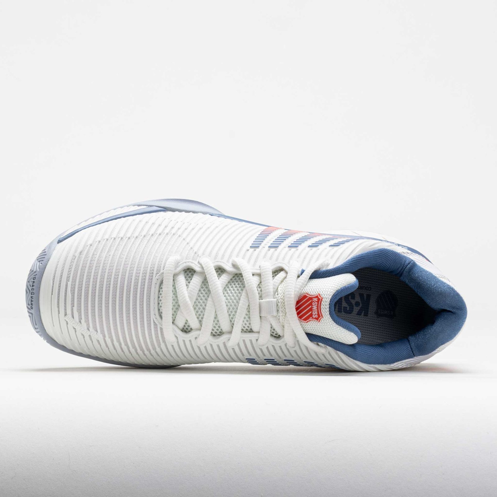 K-Swiss Hypercourt Express 2 Mens Lucent White/Infinity/Scarlet Ibis - Image 3