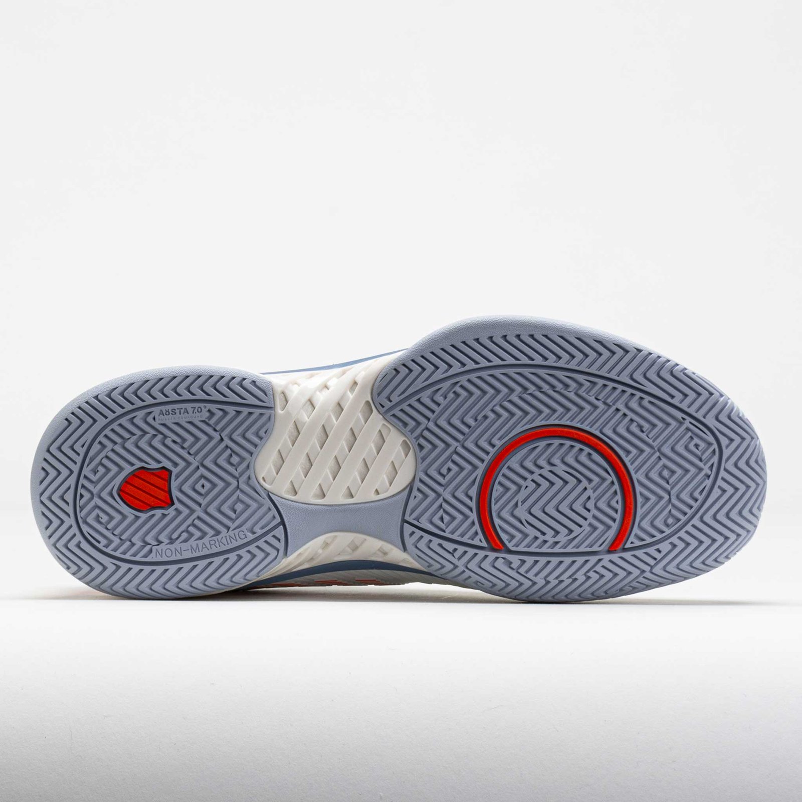 K-Swiss Hypercourt Express 2 Mens Lucent White/Infinity/Scarlet Ibis - Image 4