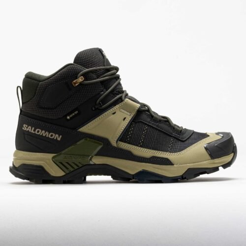 Salomon X Ultra 5 Mid GTX Mens Peat/Gray Green/Blue Nights