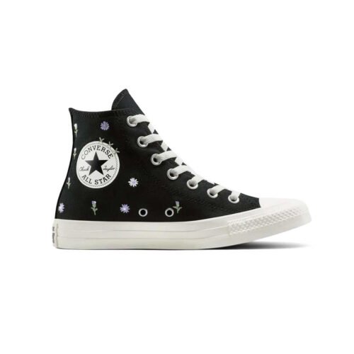 Converse - Unisex Chuck Taylor All Star Embroidered Flowers High Top Shoes (A14978C)